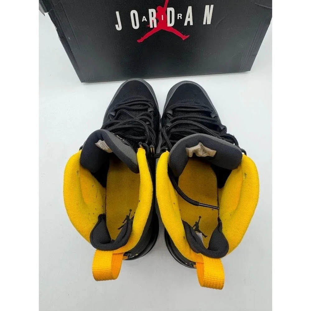 Air Jordan 9 Retro GS Black University Gold 302359-070 Size 7Y Kids Sneakers